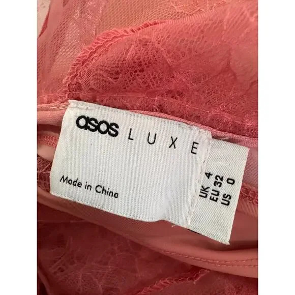 NEW ASOS LUXE lace bodysuit with wire bardot in blush ~ - Picture 9 of 11